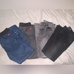 Boys size 10 pants bundle (4 pairs) jeans/jogger/cargo